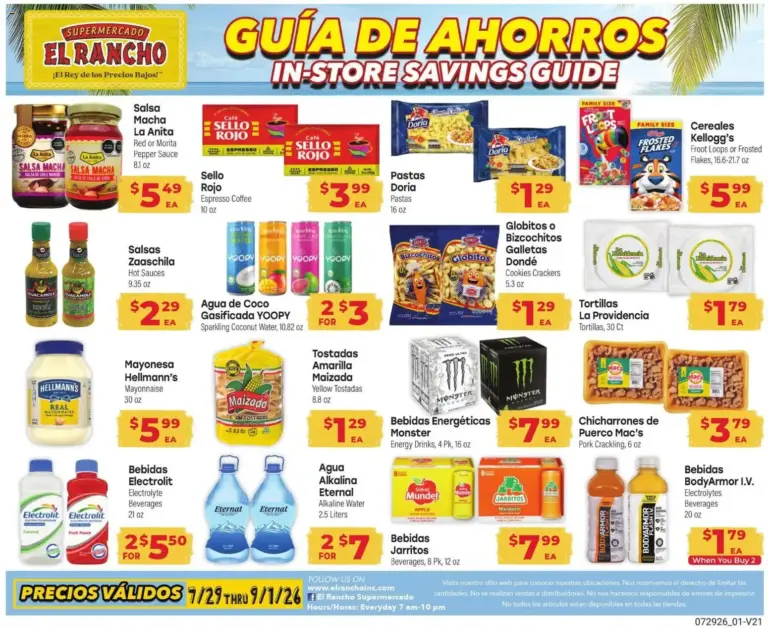 El Rancho Monthly Ad 07/29 09/01 2026
