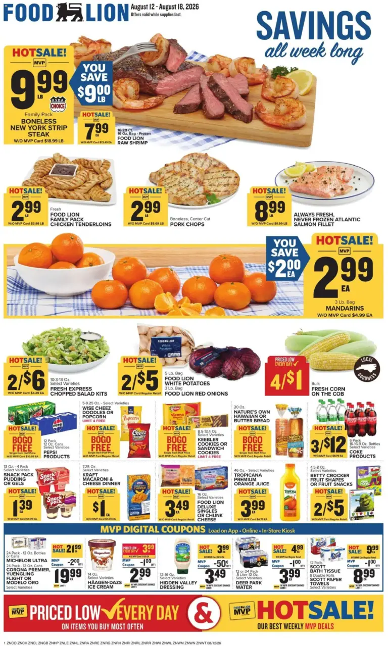 Food Lion Weekly Ad 08/12 08/18 2026