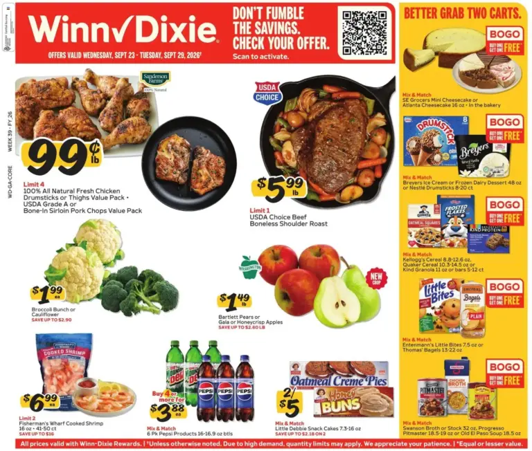 Winn Dixie Weekly Ad 09/23 - 09/29 2026