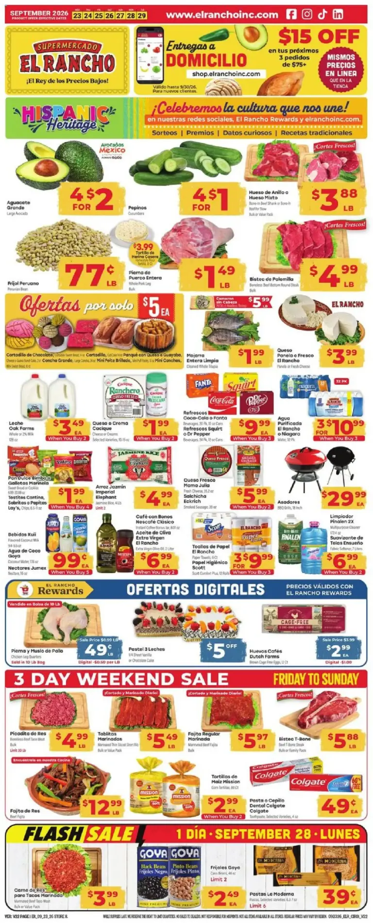 El Rancho Weekly Ad 09/23 - 09/29 2026