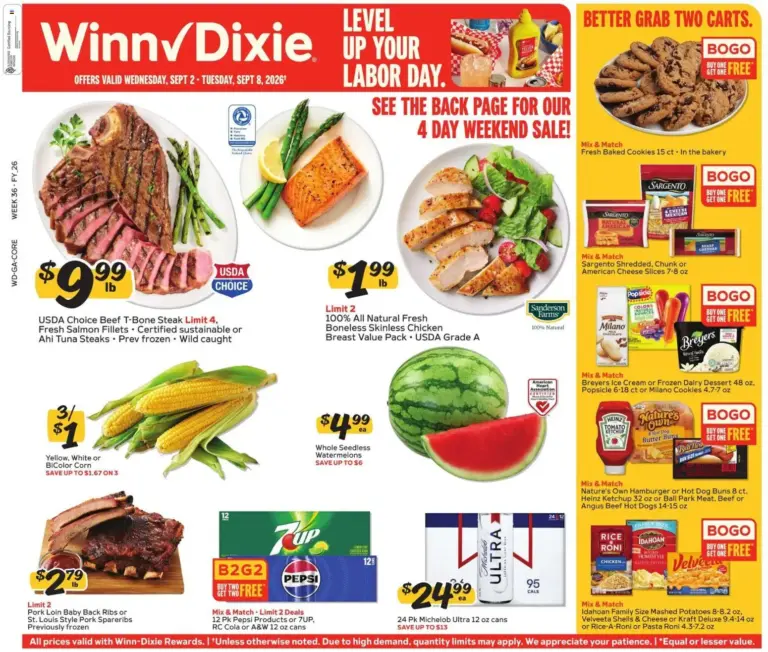 Winn Dixie Weekly Ad 09/02 - 09/08 2026