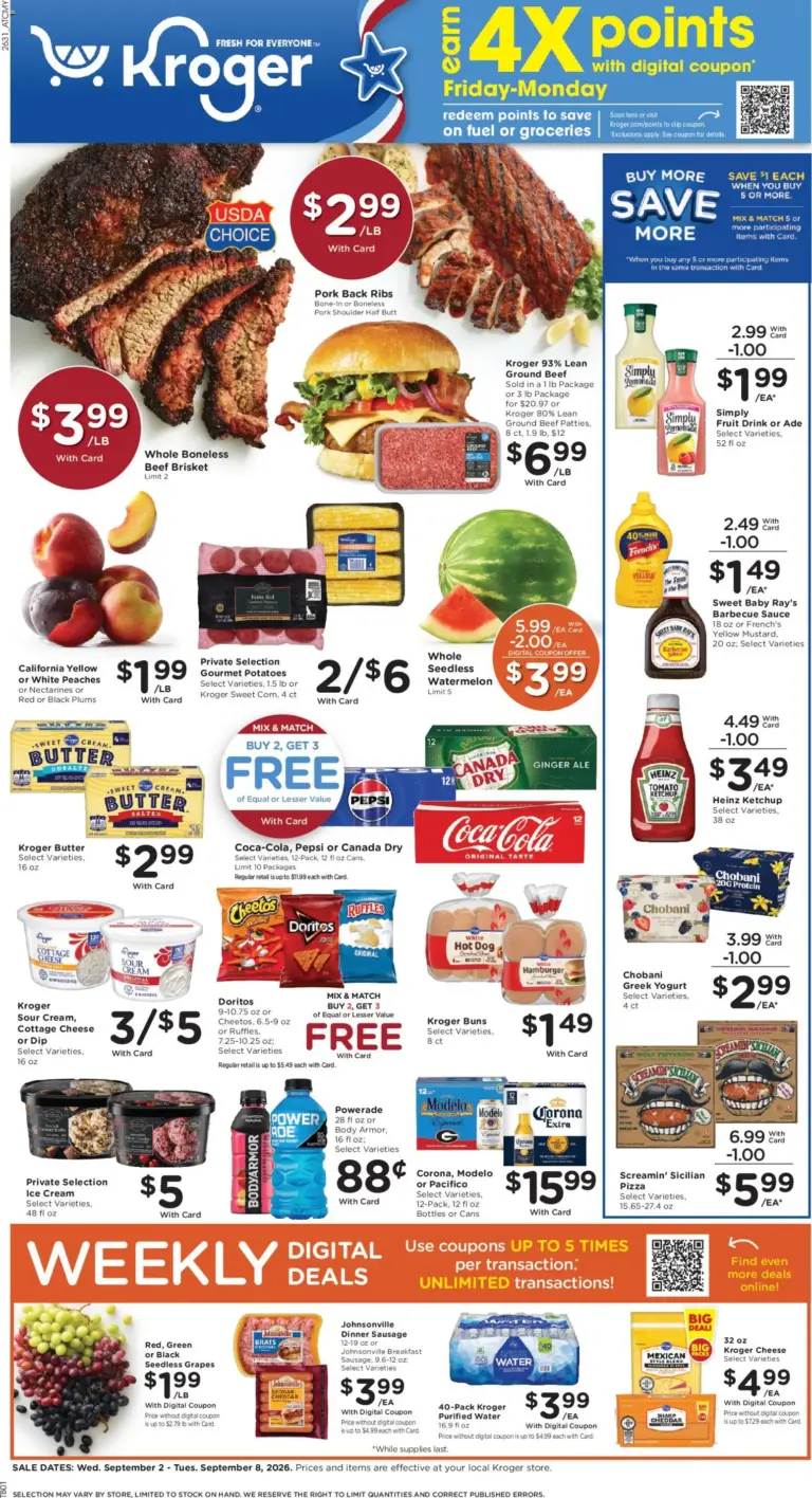 Kroger Weekly Ad 09/02 - 09/08 2026